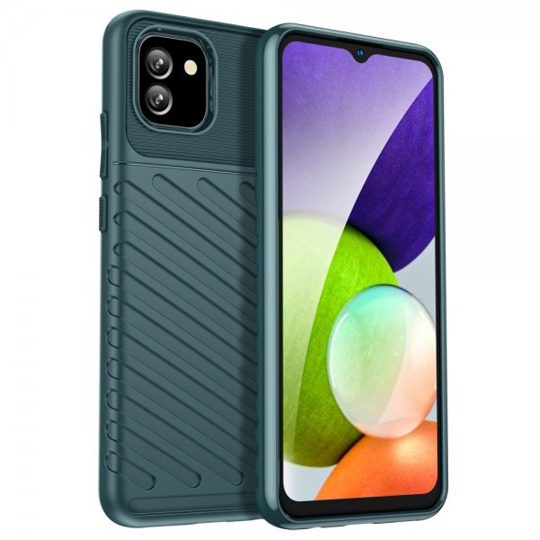 Samsung Galaxy A03 Suojakuori Thunder Series Vihreä
