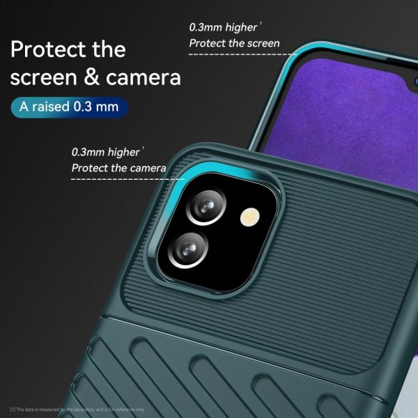 Samsung Galaxy A03 Suojakuori Thunder Series Vihreä