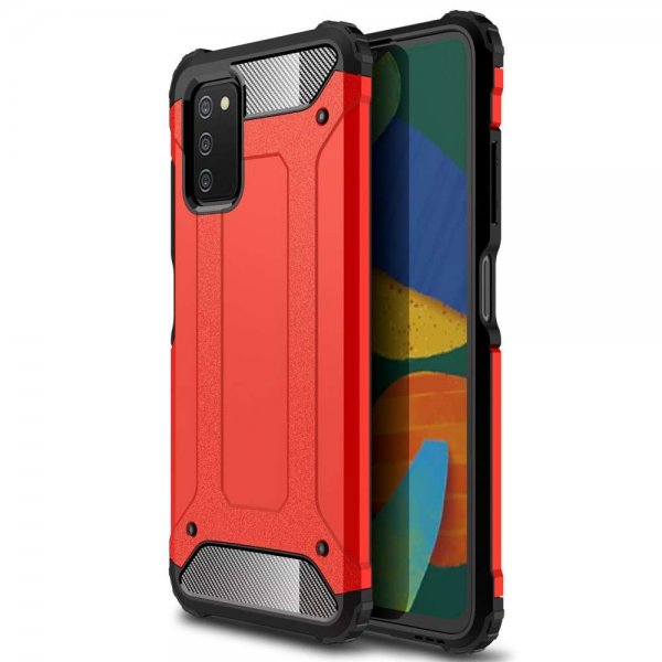 Samsung Galaxy A03s Suojakuori Armor Punainen