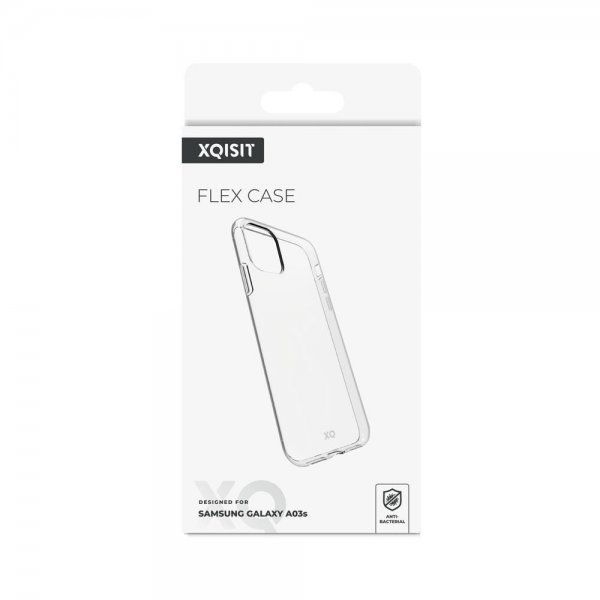 Xqisit Samsung Galaxy A03s Flex Case -läpinäkyvä kuori