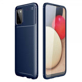 Samsung Galaxy A03s Kuoret Hiilikuitukuvio Sininen