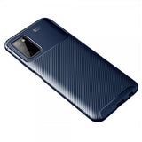 Samsung Galaxy A03s Kuoret Hiilikuitukuvio Sininen
