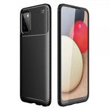Samsung Galaxy A03s Kuoret Hiilikuitukuvio Musta