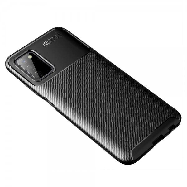 Samsung Galaxy A03s Kuoret Hiilikuitukuvio Musta