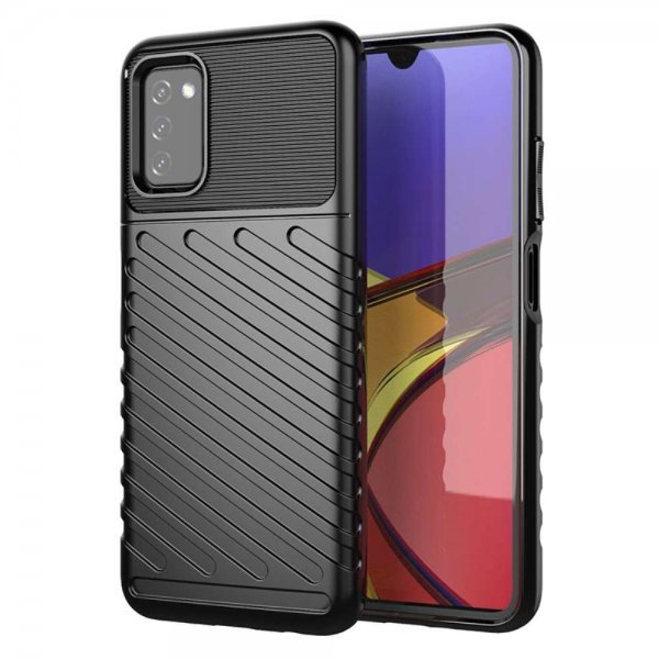 Samsung Galaxy A03s Kuoret Thunder Series Musta