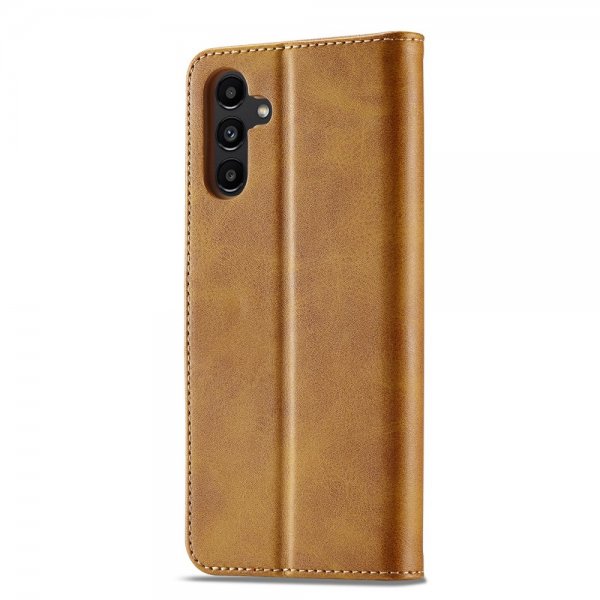 Lc.Imeeke Samsung Galaxy A04s/Galaxy A13 5G -suojakotelo korttipaikalla ja jalustatoiminnolla, vaaleanruskea