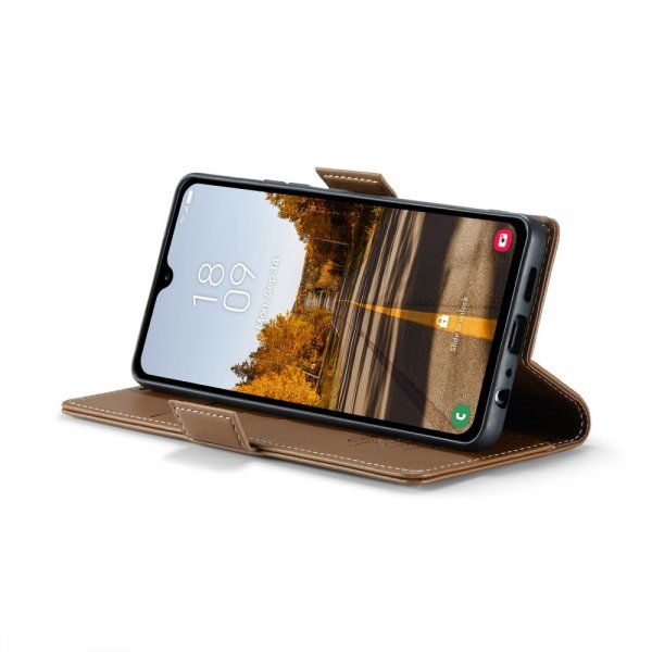 CaseMe Samsung Galaxy A05s -suojakotelo 023 Series, ruskea
