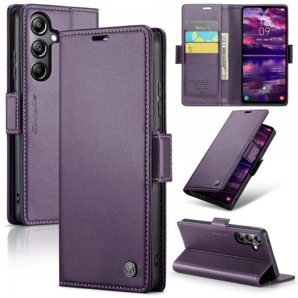 CaseMe Samsung Galaxy A05s -suojakotelo 023-sarja violetti