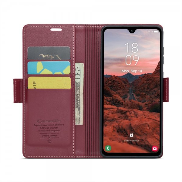 CaseMe Samsung Galaxy A05s -suojakotelo 023 Series, punainen