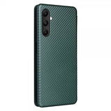 Samsung Galaxy A05s Kotelo Hiilikuitutekstuuri Vihreä