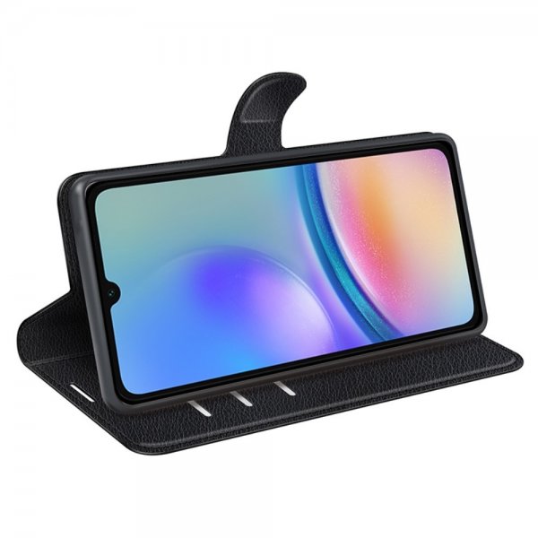 Samsung Galaxy A05s Kotelo Litsi Musta