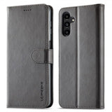 Lc.Imeeke Samsung Galaxy A05s Kotelo, jossa korttipaikka, jalustatoiminto, harmaa