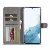 Lc.Imeeke Samsung Galaxy A05s Kotelo, jossa korttipaikka, jalustatoiminto, harmaa
