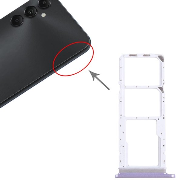 Samsung Galaxy A05S SIM-korttipidike - violetti