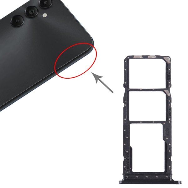 Samsung Galaxy A05S SIM-korttipidike - Musta