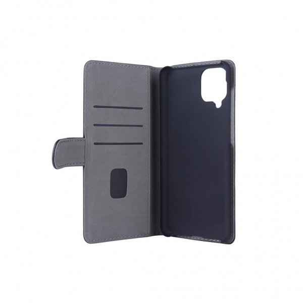 Gear Samsung Galaxy A12 -suojakotelo korttitaskulla, musta