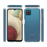 Rvelon Samsung Galaxy A12 Iskunkestävä Läpinäkyvä Kuori