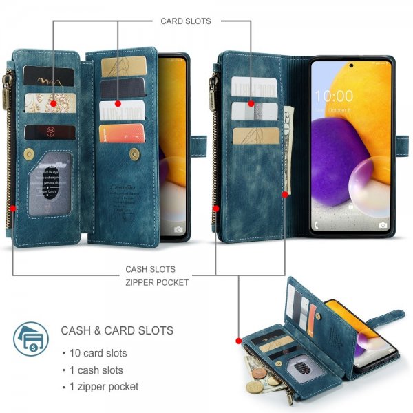 CaseMe Samsung Galaxy A13 4G C30 Series Bensiininvärinen kotelo
