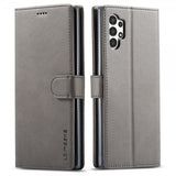 Lc.Imeeke Samsung Galaxy A13 4G Suojakotelo Korttipaikalla Jalustatoiminnolla Harmaa