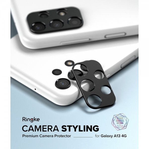 Ringke Samsung Galaxy A13 4G Kamerans suoja Kameratyylitys Musta