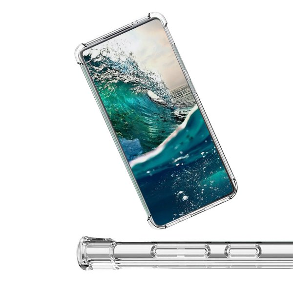 Samsung Galaxy A14 -iskunkestävä, läpinäkyvä TPU-suojakuori