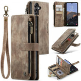 CaseMe Samsung Galaxy A14 Kotelo C30 Series Ruskea