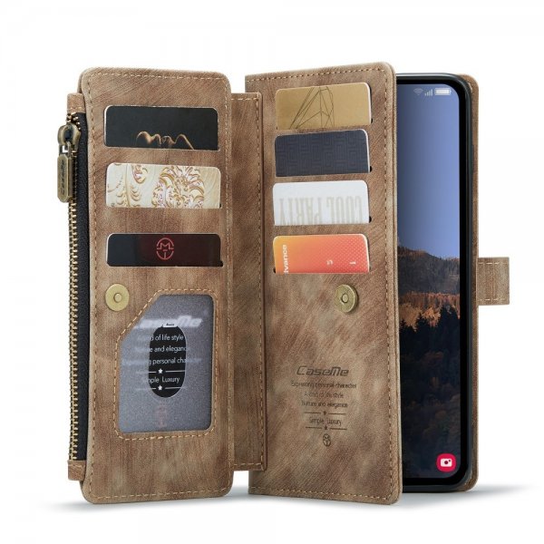 CaseMe Samsung Galaxy A14 Kotelo C30 Series Ruskea