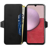 Vivanco Samsung Galaxy A14 Pure Wallet suojakotelo, musta