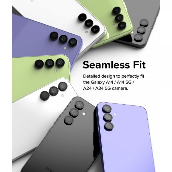 Ringke Samsung Galaxy A14/Galaxy A34 5G kameran suojakehys, musta