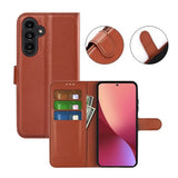 Samsung Galaxy A14 -jalustakuori, ruskea