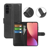 Samsung Galaxy A14 -kotelo jalustalla, musta