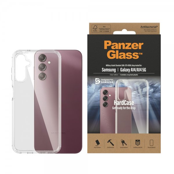 PanzerGlass Samsung Galaxy A14 HardCase läpinäkyvä kuori