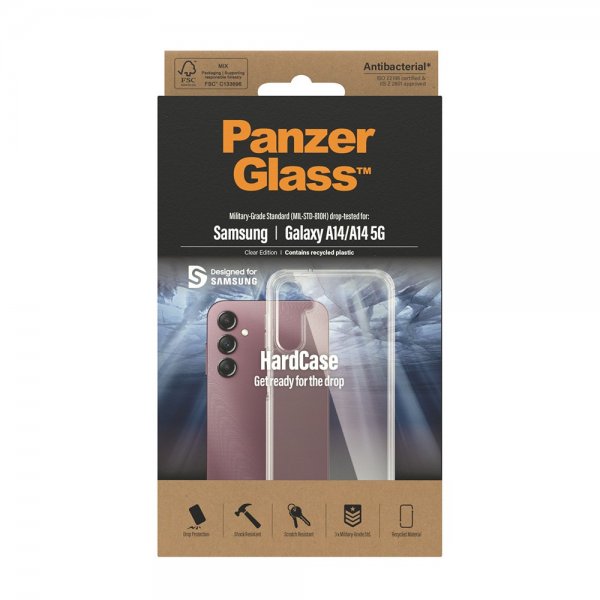 PanzerGlass Samsung Galaxy A14 HardCase läpinäkyvä kuori