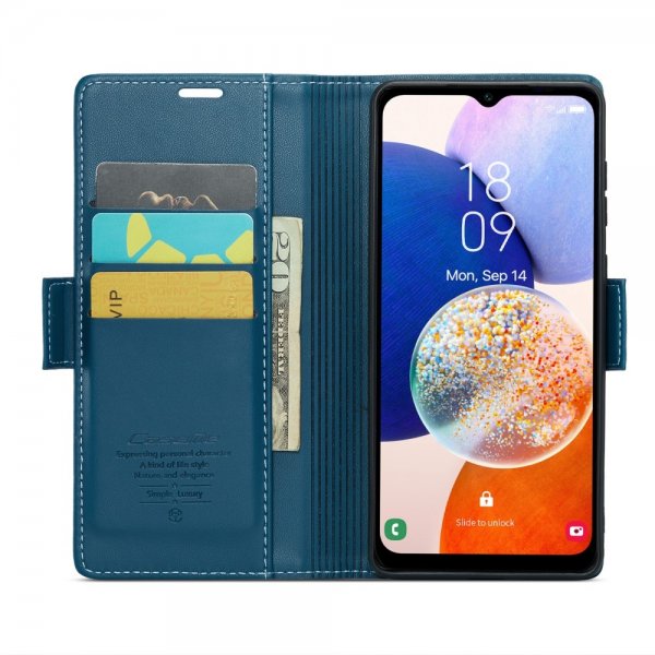 CaseMe Samsung Galaxy A14 -kotelo 023 Series, sininen