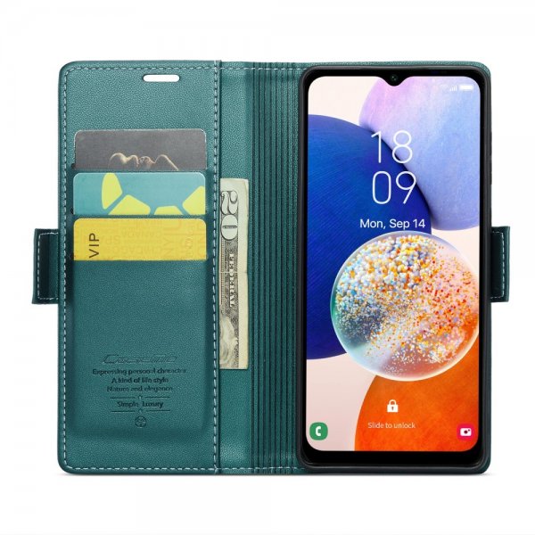 CaseMe Samsung Galaxy A14 -kotelo 023 Series Vihreä