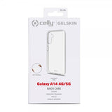 Celly Samsung Galaxy A14 -suojakuori GELSKIN Läpinäkyvä