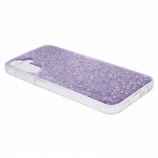 Nordic Covers Samsung Galaxy A14 -kuori, Sparkle Series, liila