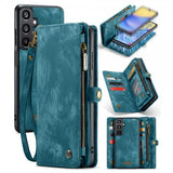 CaseMe Samsung Galaxy A15 -kotelo 008-sarja irrotettava kuori, sininen