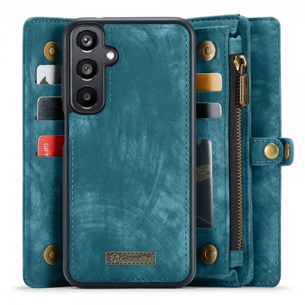 CaseMe Samsung Galaxy A15 -kotelo 008-sarja irrotettava kuori, sininen