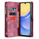 CaseMe Samsung Galaxy A15 Kotelo 008-sarja Irrotettava kuori Punainen