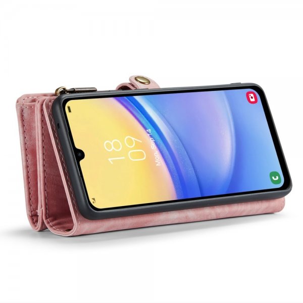CaseMe Samsung Galaxy A15 Kotelo 008 Series Irrotettava Kuori Ruusukulta
