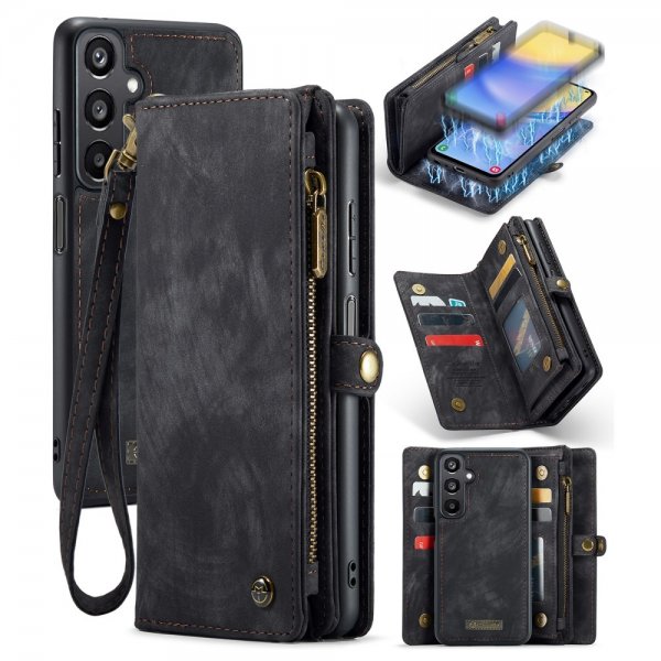 CaseMe Samsung Galaxy A15 Kotelo 008 Series Irrotettava kuori musta