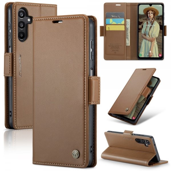 CaseMe Samsung Galaxy A15 -suojakotelo 023 Series Ruskea