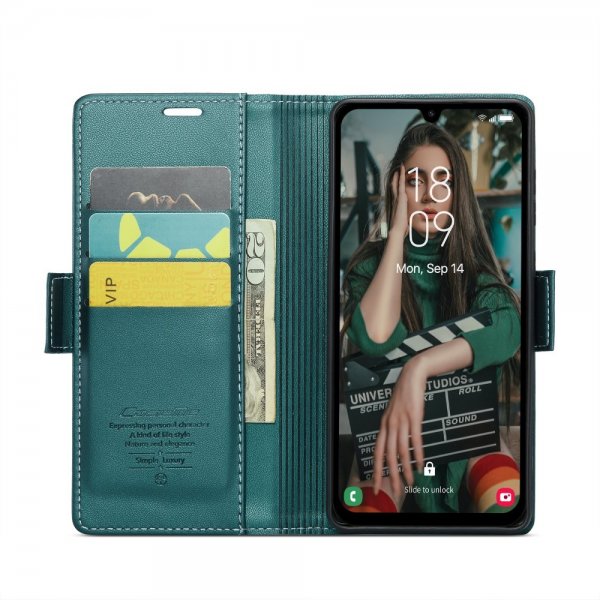 CaseMe Samsung Galaxy A15 -suojakotelo 023 Series Vihreä