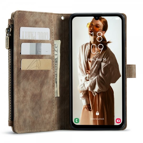 CaseMe Samsung Galaxy A15 Kotelo C30 Series Ruskea