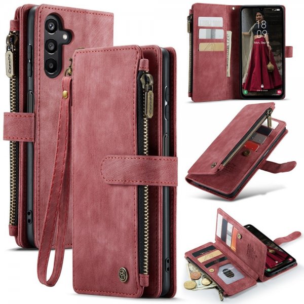 CaseMe Samsung Galaxy A15 -suojakotelo C30 Series, punainen