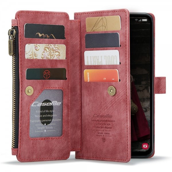 CaseMe Samsung Galaxy A15 -suojakotelo C30 Series, punainen