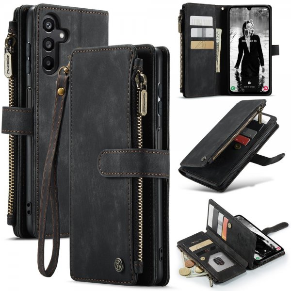 CaseMe Samsung Galaxy A15 Kotelo C30 Series Musta