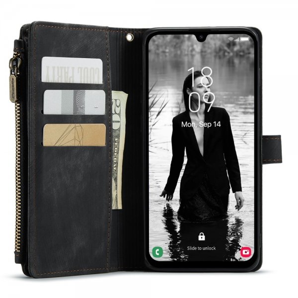 CaseMe Samsung Galaxy A15 Kotelo C30 Series Musta