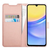 Vivanco Samsung Galaxy A15 Kotelo Classic Wallet Ruusukulta